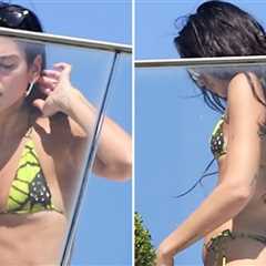 Dua Lipa Flaunts Bikini Body Poolside in Brazil