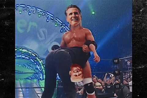 Gavin Newsom Posts Meme Video of Himself, Other Dems Wrestling Republicans