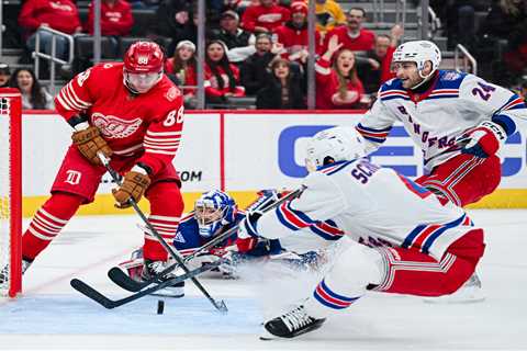 Noah Laba delivers in Michigan homecoming as Rangers get feel-good win over Red Wings
