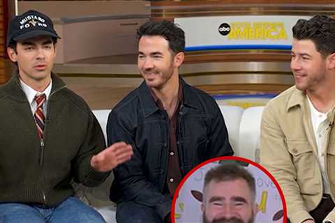 Jonas Brothers Tell Jason Kelce They Bully Each Other 'Healthy Amount'