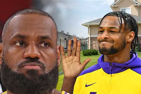 LeBron James Cracks Joke About Bronny Moving Out, 'We Don't Talk As Much'