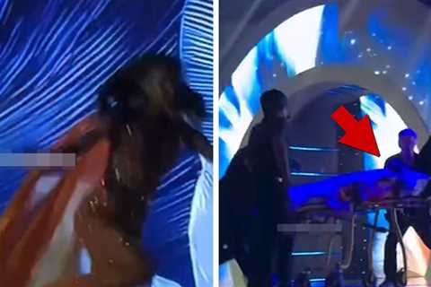 Miss Jamaica Takes Nasty Tumble Off the Stage at Miss Universe Prelims, on Video