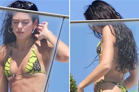Dua Lipa Flaunts Bikini Body Poolside in Brazil