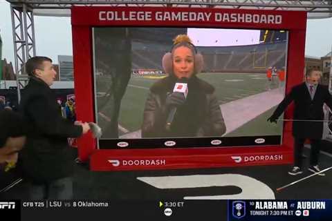 Jess Sims drops hilarious NSFW comment about Michigan weather on College GameDay