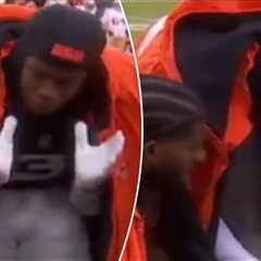 Shedeur Sanders, Jerry Jeudy get animated in sideline conversation during Browns’ loss