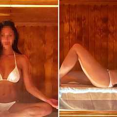'Don't Cha' Wanna Score The Sexy Sauna Star In Her White Bikini?!