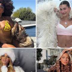Faux Fur Hotties -- Hailey Bieber & Lizzo Fake It Til They Make It!