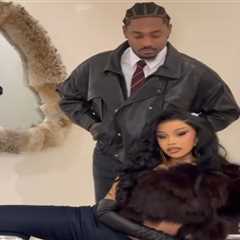 Cardi B Celebrates Stefon Diggs’ Art Basel Furniture Showcase in Custom Chocolate Sir Babajagne