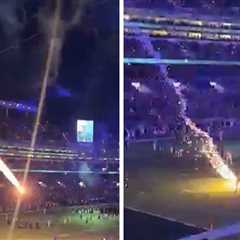 Firework Plummets Onto Field At 'Sunday Night Football,' Nearly Hits Person