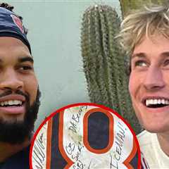 Caleb Williams Signs Game-Worn Jersey For Cole Bennett, 'F*** GB, GB Suck'