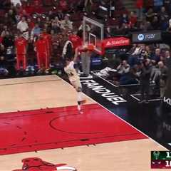 Giannis Antetokounmpo’s late windmill dunk infuriates Bulls in benches-clearing spat