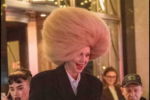 Gwendoline Christie Struggles to Get Into Cab With Massive Wig