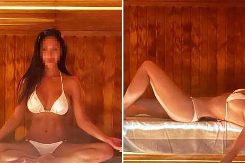 'Don't Cha' Wanna Score The Sexy Sauna Star In Her White Bikini?!