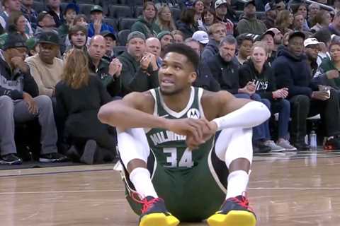 Giannis Antetokounmpo exits with calf strain in Bucks worry