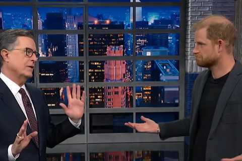 Prince Harry Takes Shot at Donald Trump on 'Late Show' With Stephen Colbert