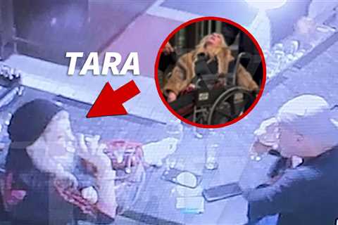 Tara Reid Hotel Bar Surveillance Video Shows Her Guzzling Wine