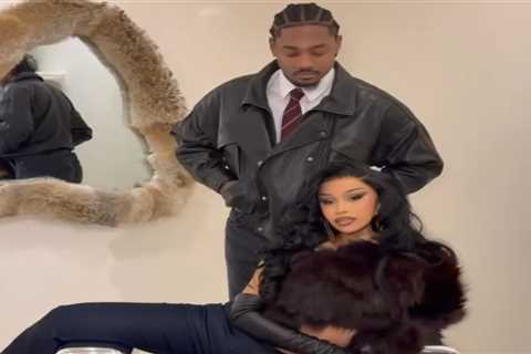 Cardi B Celebrates Stefon Diggs’ Art Basel Furniture Showcase in Custom Chocolate Sir Babajagne