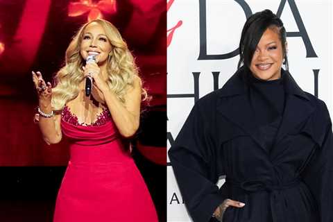 Rihanna Had a Hilarious Reaction to Someone Telling Her to Sit Down at Mariah Carey’s Concert