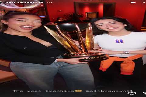 Knicks WAGs celebrate NBA Cup win over Spurs in new photos: ‘The real trophies’