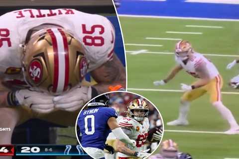 George Kittle exits early with ankle injury in latest 49ers’ worry