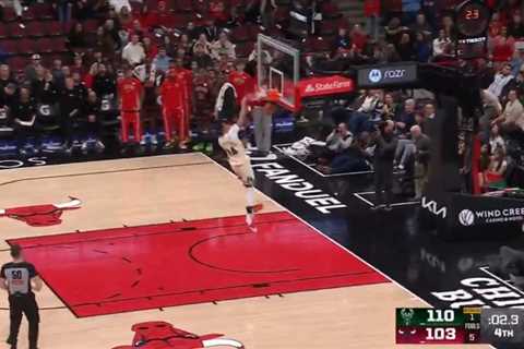 Giannis Antetokounmpo’s late windmill dunk infuriates Bulls in benches-clearing spat