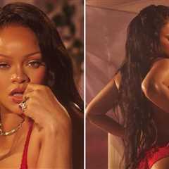 Rihanna Sets Pulses Racing Modeling V-Day Lingerie Savage x Fenty Collection