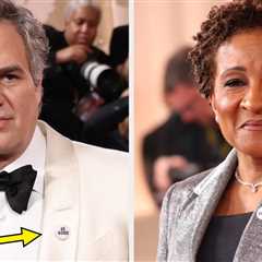 Here's The Deal With The Be Good Pins That Mark Ruffalo And Wanda Sykes Wore On The 2026 Golden..