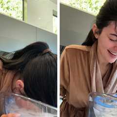 Kylie Jenner Dunks Her Face in Ice Bath in Pre-Golden Globes Glam Session