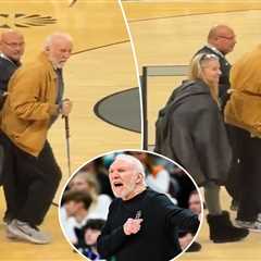 Gregg Popovich gets standing ovation from fans in rare public appearance