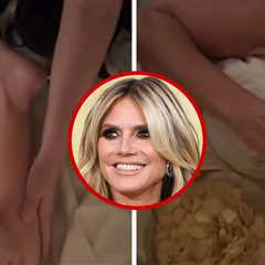 Heidi Klum Noshes on Bowl of Potato Chips During Naked Massage