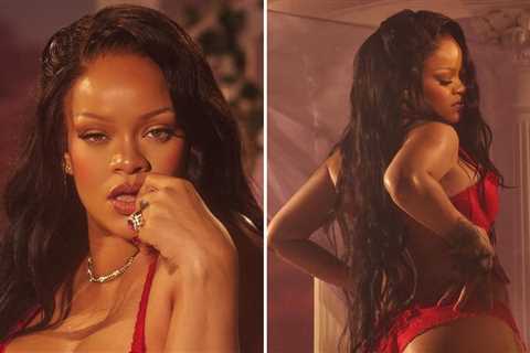 Rihanna Sets Pulses Racing Modeling V-Day Lingerie Savage x Fenty Collection