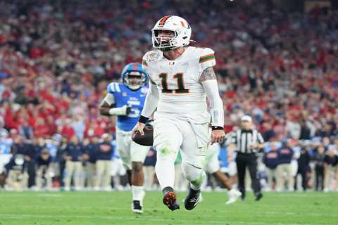 Carson Beck basks in ‘best feeling I’ve ever had’ after Miami’s thrilling CFP win over Ole Miss