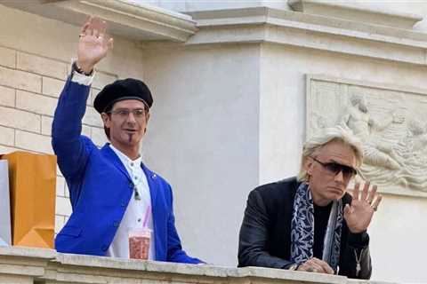 Jude Law and Andrew Garfield First Look in Siegfried & Roy Costumes