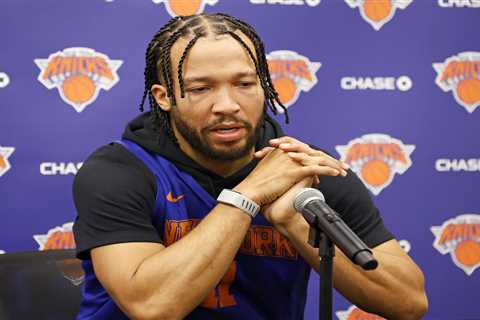 Knicks’ Jalen Brunson laughs off ‘embarrassing’ ankle injury
