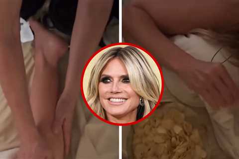 Heidi Klum Noshes on Bowl of Potato Chips During Naked Massage