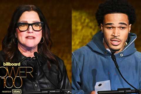 PlaqueBoyMax Accepts the VENU Disruptor Award From Terri Liebler | Billboard Power 100 Party 2026