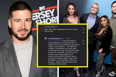 Vinny From Jersey Shore Is Facing Backlash For Defending ICE