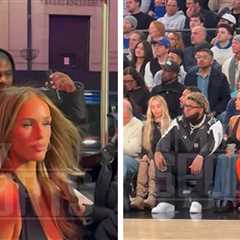 Druski Hits Lakers-Knicks At MSG w/ OnlyFans Star Sky Bri