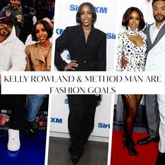 Kelly Rowland and Method Man Bring the Fashion for Relationship Goals Press Tour: Courtside in a..