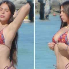 Sophie Rain Stuns in Tiny Bikinis During Mexico Beach Trip