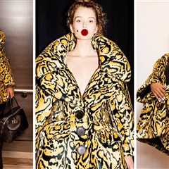 Monica Wore a Marc Jacobs Leapord Spring 2025 look to the brands NYFW Show