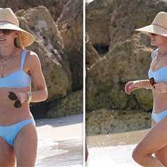 Coldplay Couple's Kristin Cabot Hits The Beach in Miami