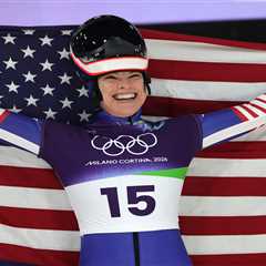 US military Olympian Kelly Curtis shares love of country and fellow Americans competing in Milan..