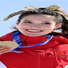 Eileen Gu defends Olympic ski halfpipe gold, makes it 6 medals in 6 events over Winter Games career