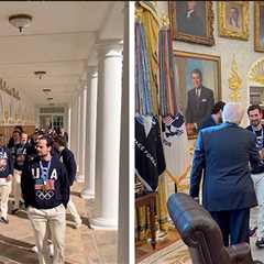USA Men's Hockey Meets With President Trump At White House