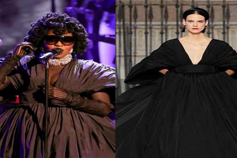 Lauryn Hill Performs in Carolina Herrera Spring 2026 Black Gown at the GRAMMYs Tribute Honoring..