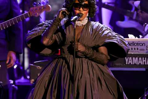 Lauryn Hill Performs in Carolina Herrera Spring 2026 Black Gown at the GRAMMYs Tribute Honoring..