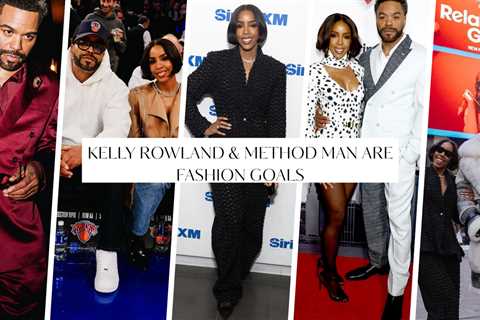 Kelly Rowland and Method Man Bring the Fashion for Relationship Goals Press Tour: Courtside in a..