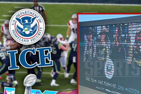 ICE Ads Photographed Around Levi's Stadium Ahead of Super Bowl