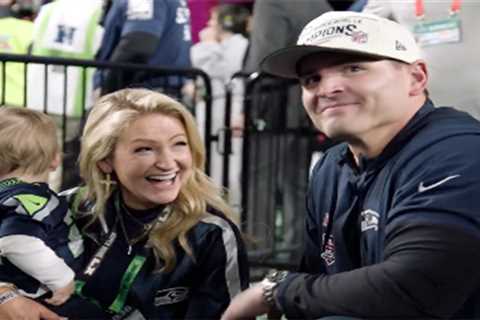 Rare moment between Seahawks coach Mike Macdonald and wife caught on video after Super Bowl triumph